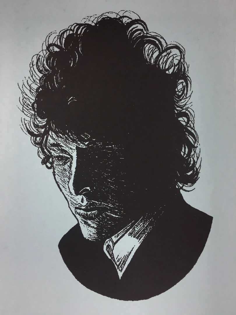 Bob Dylan The Rolling Stone - 2014 Brian Methe Art Print Blue Variant 3 Bob Dylan The Rolling Stone - 2014 Brian Methe Art Print Blue Variant