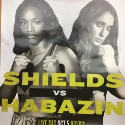Sold Out Posters Boxing - 2020 Poster Shields Vs Habazin 7 Sold Out Posters Boxing - 2020 Poster Shields Vs Habazin