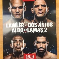 Sold Out Posters UFC Fight Night - 2017 Poster Lawler Vs Dos Anjos, Aldo Vs Lamas 2