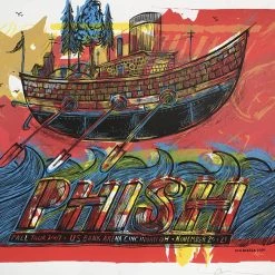 Original Artwork Phish - 2009 Dan Grzeca Poster Cincinnati, OH US Bank Arena TEST