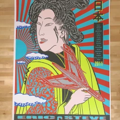 Eric Clapton - 2011 John Van Hamersveld Poster Japan Tour Steve Winwood Gig Posters