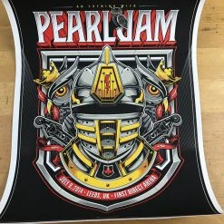 Gig Posters Pearl Jam - 2014 Mark 5 Poster Leeks, UK, First Direct Arena