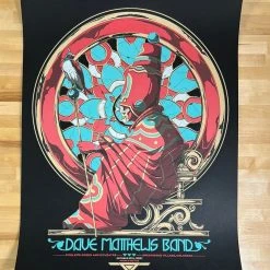 Mike Fudge Dave Matthews Band - 2021 Zeb Love Poster Fiddler's Green, CO 10/8