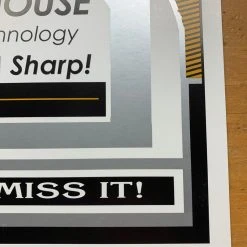 Bob Dylan - 2004 Geoff Gans Poster Rochester, NY Gordon Field House SILVER Varia