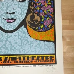 Alabama Shakes - 2015 Chuck Sperry Poster Red Rocks Morrison, CO
