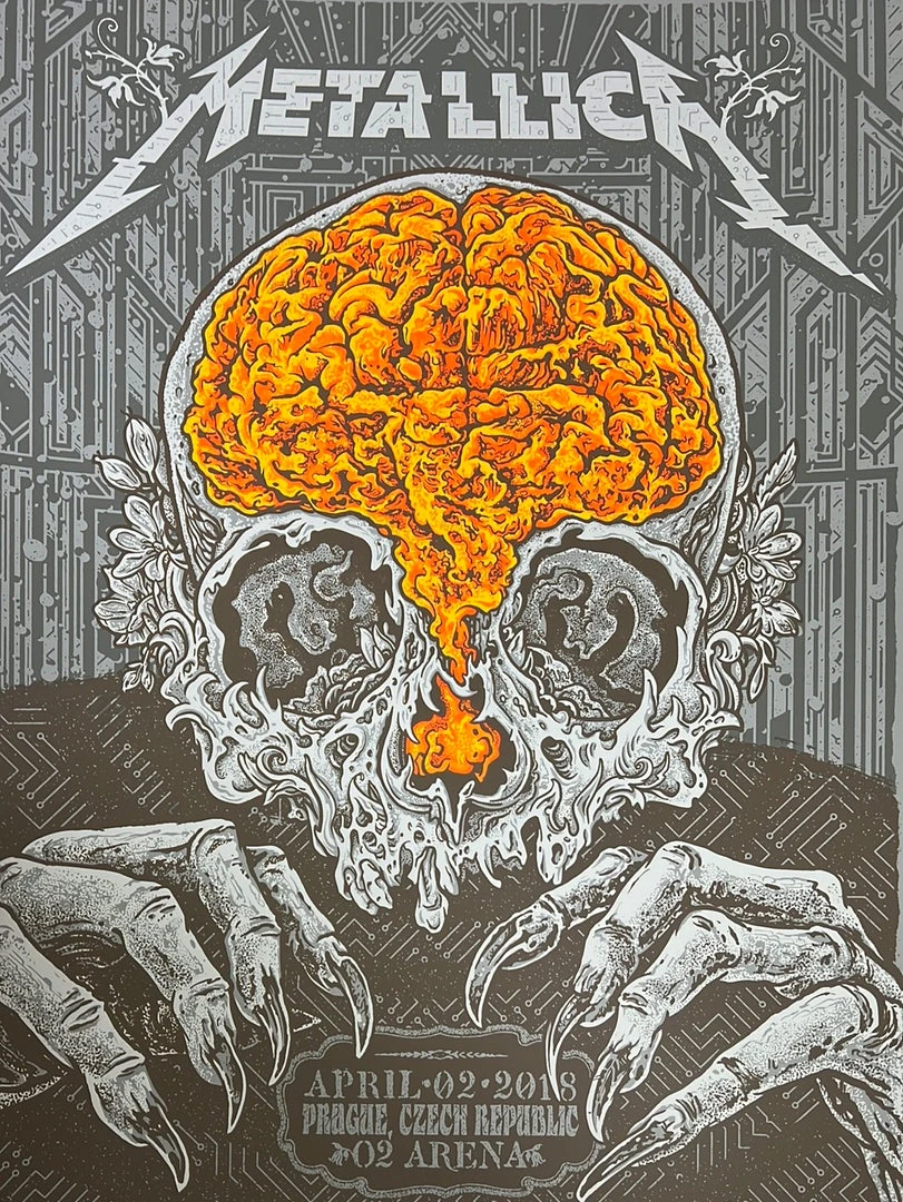 Metallica - 2018 AngryBlue Poster Prague, CZE O2 Arena 3 Metallica - 2018 AngryBlue Poster Prague, CZE O2 Arena