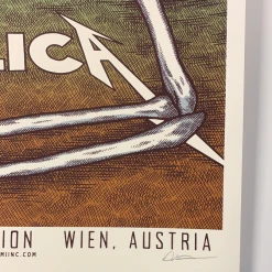 Metallica - 2019 Dan Grissom Poster Vienna, Austria Gig Posters 12 Metallica - 2019 Dan Grissom Poster Vienna, Austria Gig Posters