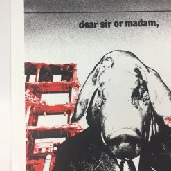 Big Business - 2009 Dan MacAdam Crosshair Poster Chicago, IL Bottom Lounge