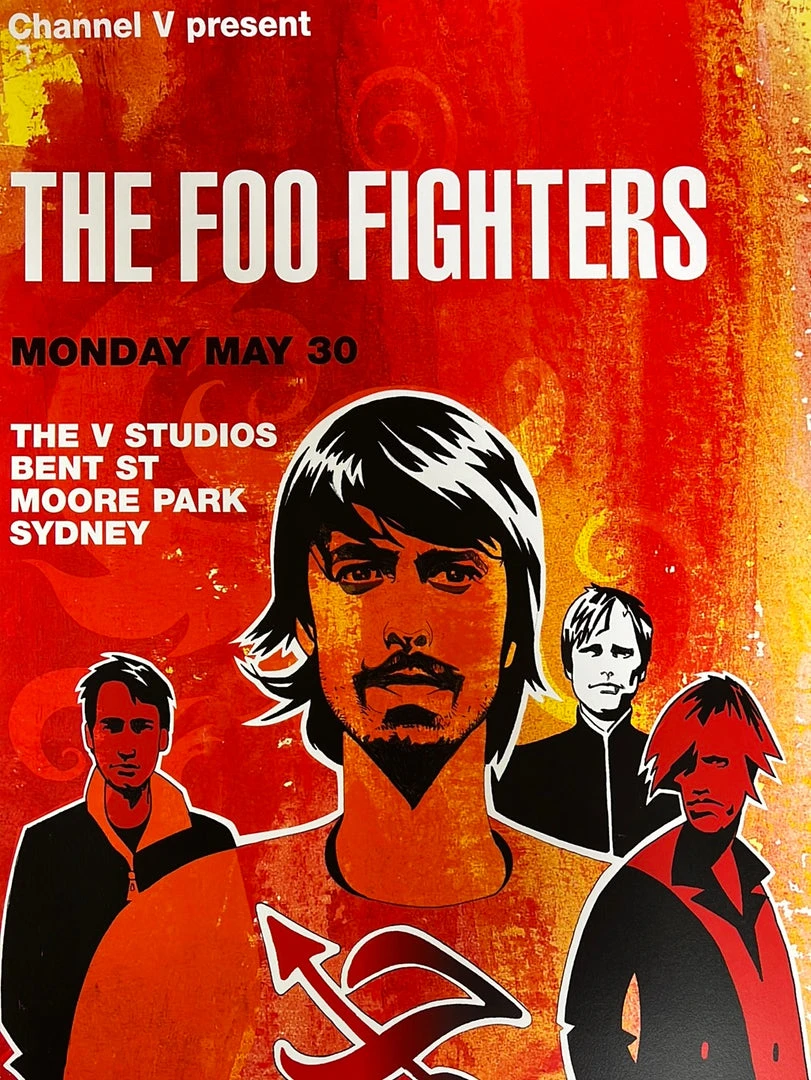 Foo Fighters - 2005 Craig Phillips Poster Sydney, Australia Moore Park 3 Foo Fighters - 2005 Craig Phillips Poster Sydney, Australia Moore Park