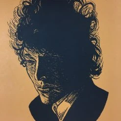 Bob Dylan The Rolling Stone - 2014 Brian Methe Art Print Orange Variant