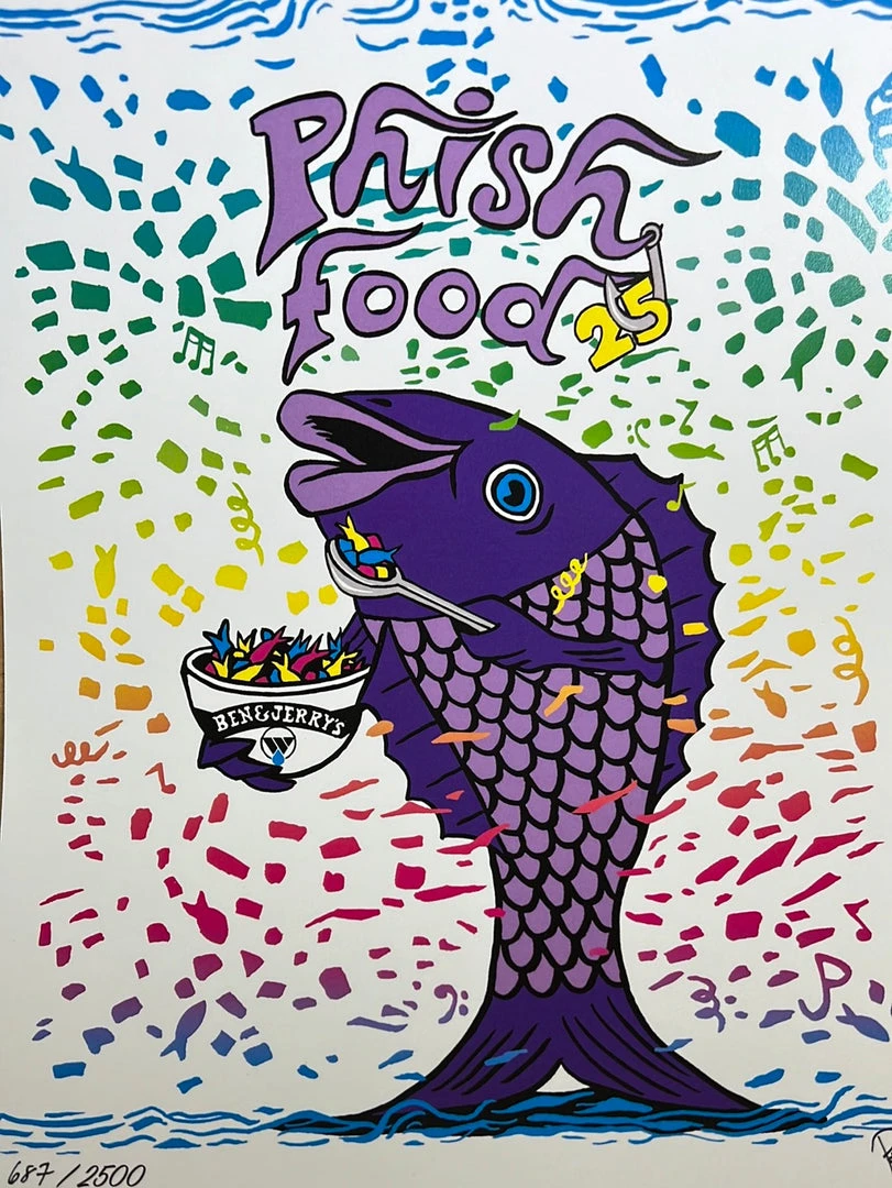 Phish Food - 2022 Jim Pollock Digital Edition Poster Ben & Jerry's 3 Phish Food - 2022 Jim Pollock Digital Edition Poster Ben & Jerry's