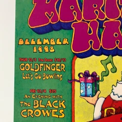 Dave Huckins MHP 54 December Santa Clause - 1998 Poster Maritime Hall San Fran 1st