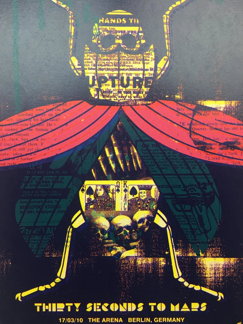 Gig Posters Thirty Seconds To Mars - 2010 Methane Studios Poster Berlin, Germany The Arena 3 Gig Posters Thirty Seconds To Mars - 2010 Methane Studios Poster Berlin, Germany The Arena