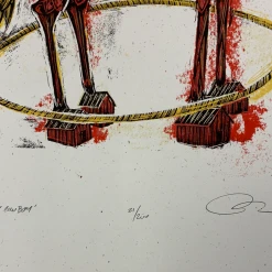 Art Prints Tiny Cowboy - 2009 Dan Grzeca Poster Art Print PINK 21/200