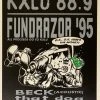 TAZ KXLU Fundraiser - 1995 T.A.Z. Poster Beck Los Angeles, CA 1st Ed Gig Posters