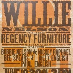Willie Nelson - 2011 Hatch Show Print 6/18 Poster Waldorf, Maryland