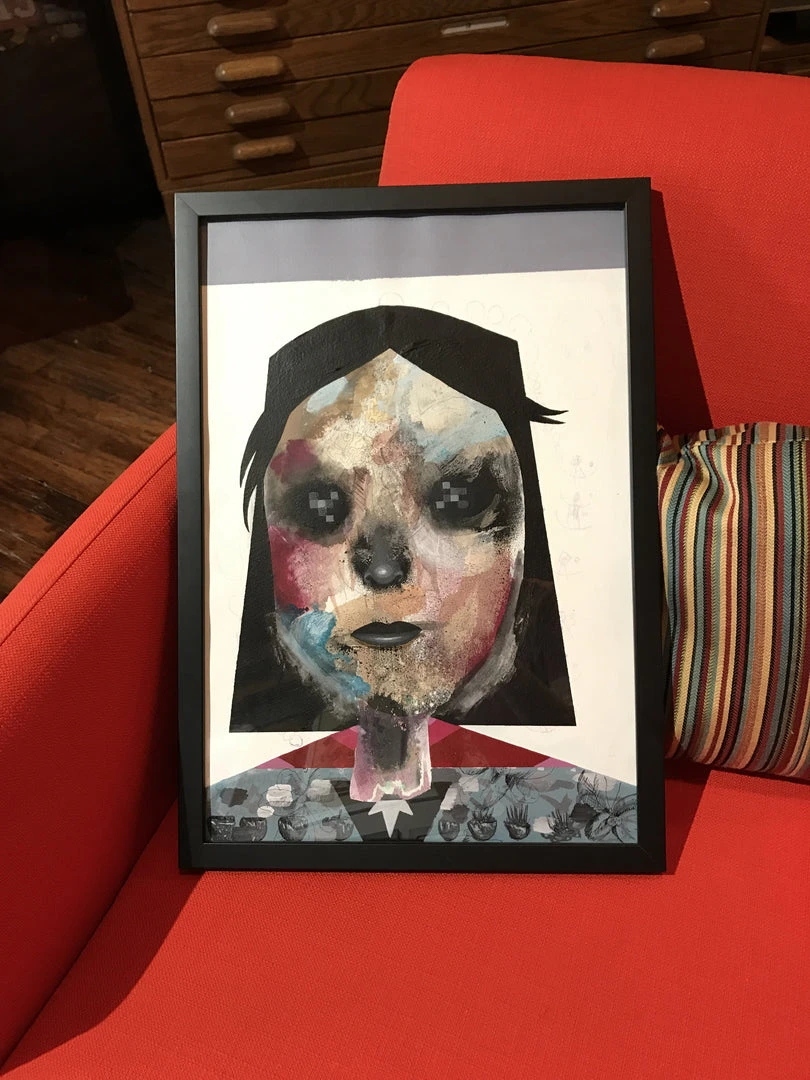 Untitled 15 - 2016 Collin Van Der Sluijs Original Painting FRAMED Signed 9 Untitled 15 - 2016 Collin Van Der Sluijs Original Painting FRAMED Signed