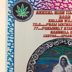 Gig Posters High Times Party - 2003 Brian Salvador Curley Poster Austin, TX