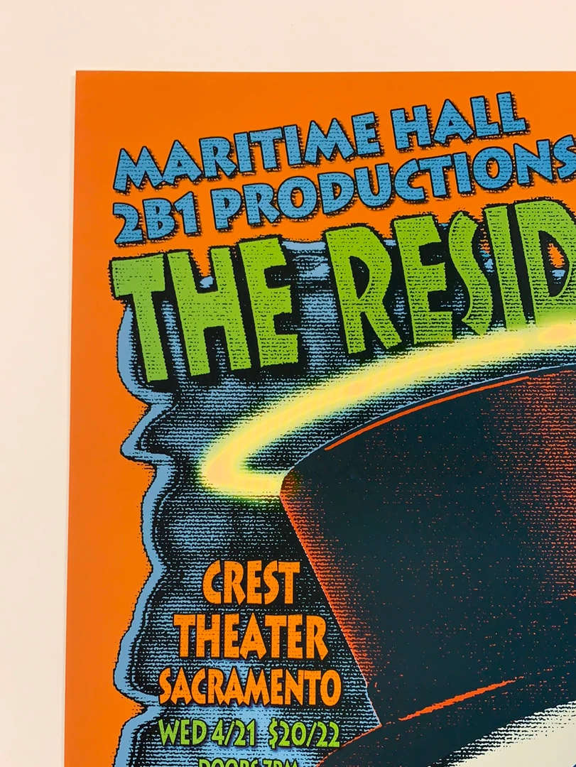 The Artworks Gig Posters MHP 64 The Residents - 1999 Poster Maritime Hall San Fran 1st 5 The Artworks Gig Posters MHP 64 The Residents - 1999 Poster Maritime Hall San Fran 1st