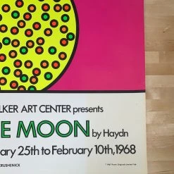 Nicholas Krushenick Art Prints The Man In The Moon - 1968 Art Print Poster Original Vintage