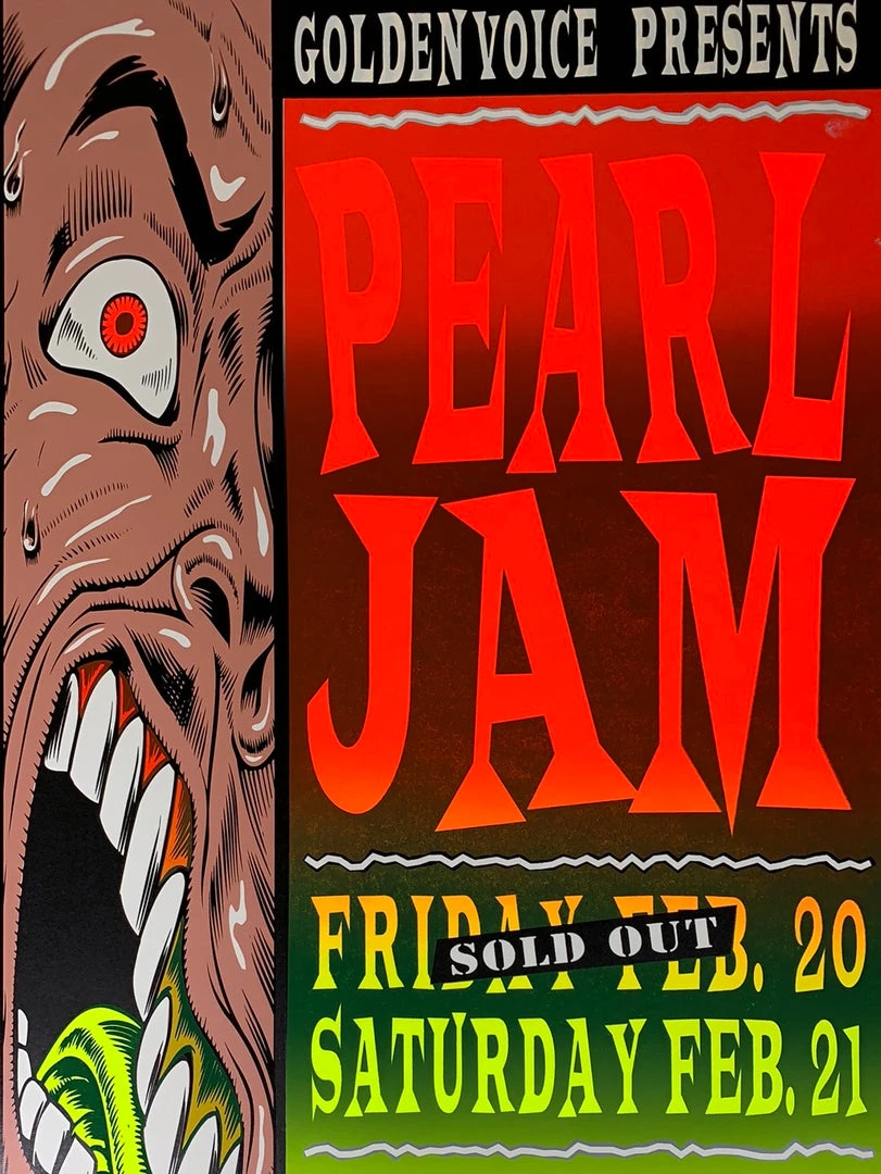 TAZ Gig Posters Pearl Jam - 1998 T.A.Z. Poster Maui, HI Cultural Center Variant 3 TAZ Gig Posters Pearl Jam - 1998 T.A.Z. Poster Maui, HI Cultural Center Variant