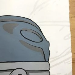 Fly Boy - 2016 Hebru Brantley ORIGINAL Painting Beyond Kirby Flyboy Original Artwork