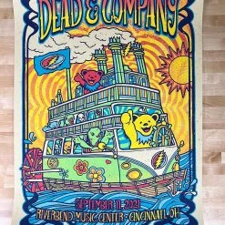 Gregg Gordon Gig Posters Dead & Company - 2021 Gigart Poster Cincinnati, OH Riverbend 9 Gregg Gordon Gig Posters Dead & Company - 2021 Gigart Poster Cincinnati, OH Riverbend