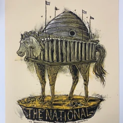 The National - 2010 Dan Grzeca Poster Brussels, BEL Ancienne Belgique