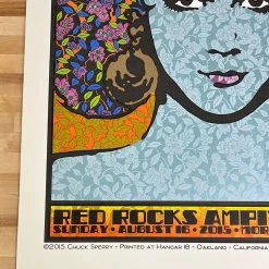 Alabama Shakes - 2015 Chuck Sperry Poster Red Rocks Morrison, CO