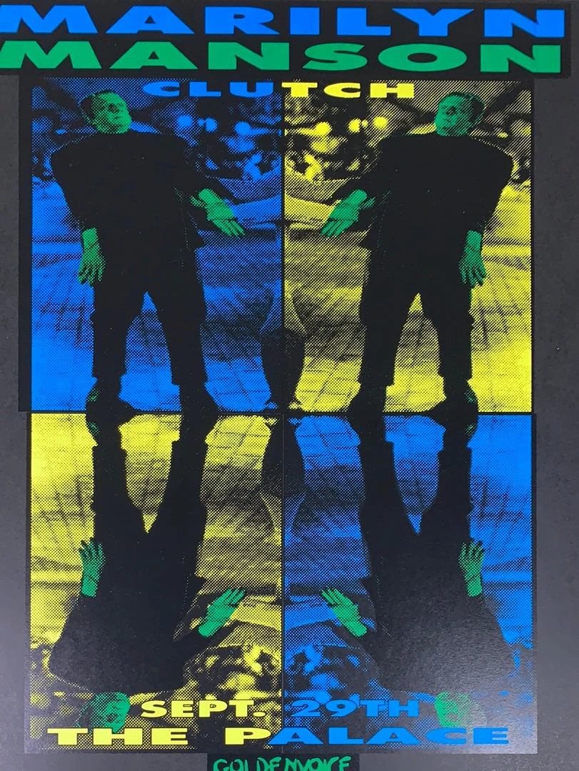 Marilyn Manson - 1995 Matt Getz Poster Hollywood, CA The Palace 1st Ed 3 Marilyn Manson - 1995 Matt Getz Poster Hollywood, CA The Palace 1st Ed