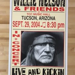 Willie Nelson - 2004 Franks Brothers 9/29 Poster Tucson, AZ Gig Posters