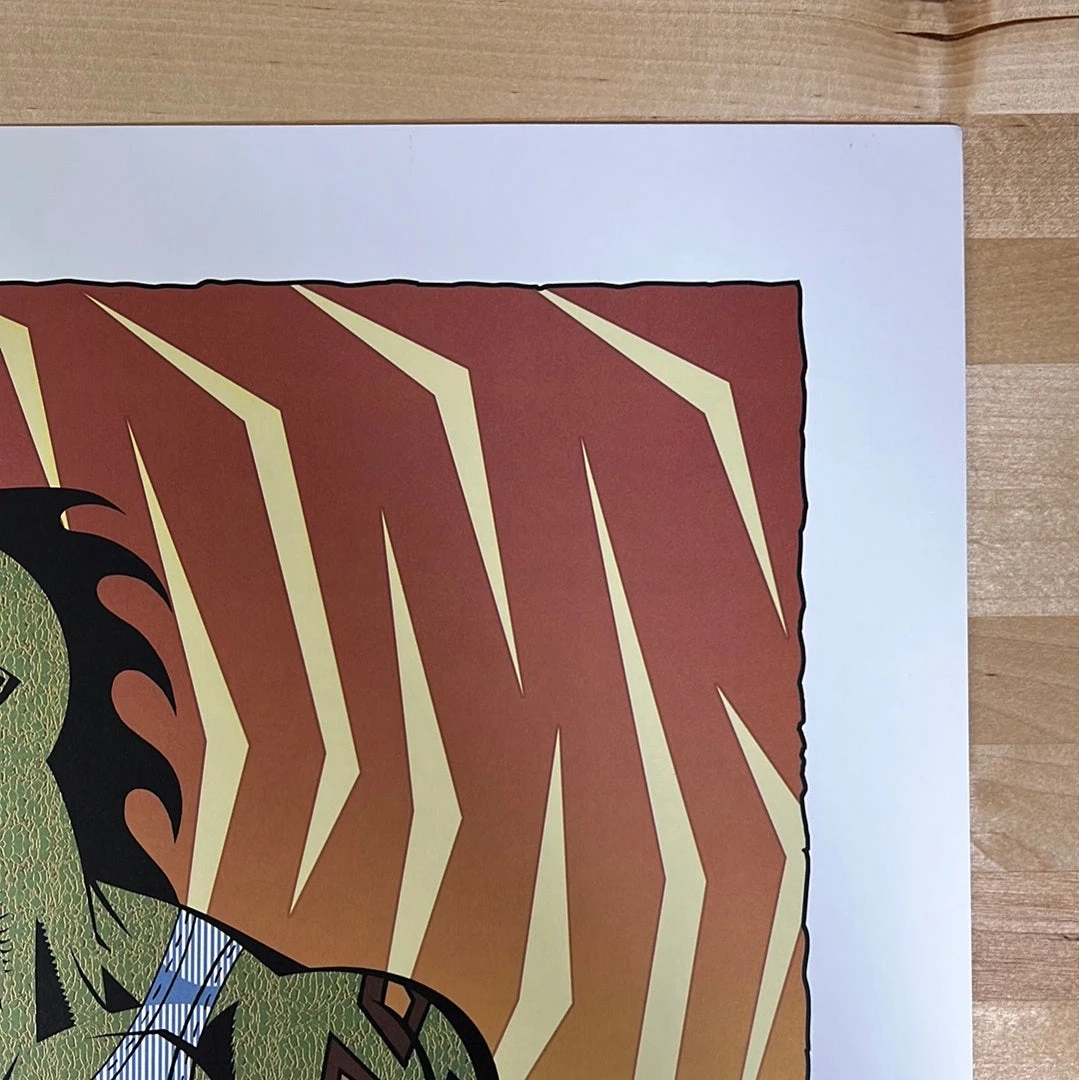 Bonnaroo - 2008 Justin Hampton Poster Manchester, TN Pearl Jam Gig Posters 6 Bonnaroo - 2008 Justin Hampton Poster Manchester, TN Pearl Jam Gig Posters