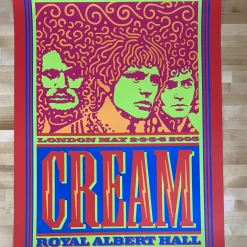 Eric Clapton Cream - 2005 John Van Hamersveld Poster London AE 19x27.5