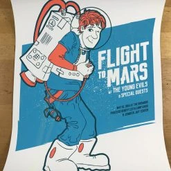 Flight To Mars - 2014 Dumbgun Poster Seattle, WA Showbox