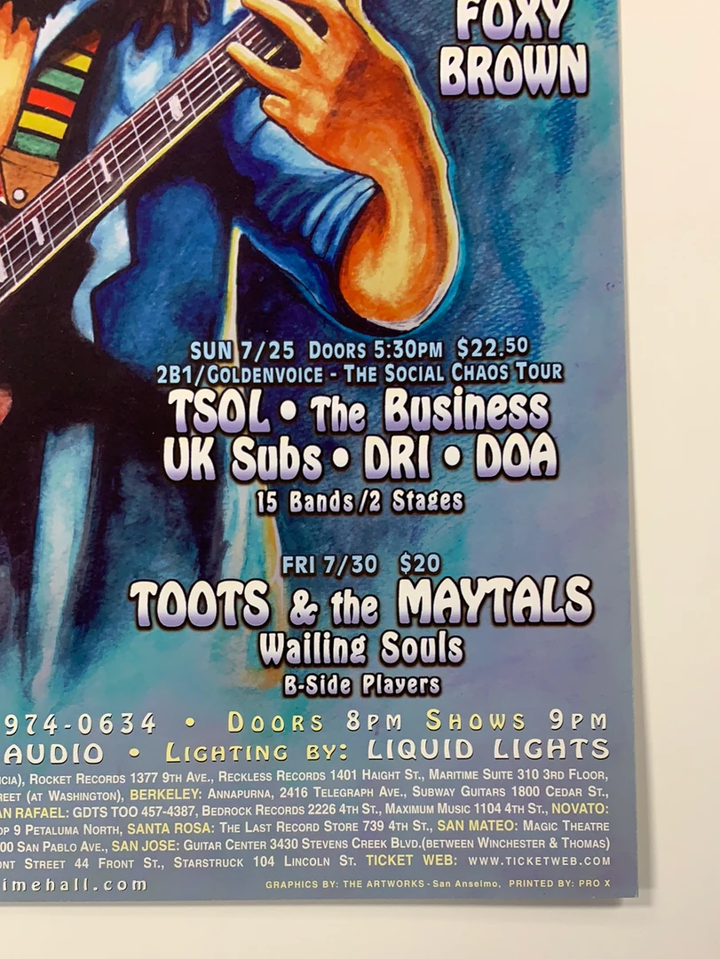 The Artworks MHP 69 Berlin, Go Go's - 1999 Poster Maritime Hall San Fran 1st 7 The Artworks MHP 69 Berlin, Go Go's - 1999 Poster Maritime Hall San Fran 1st