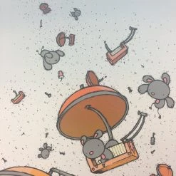 Untitled (Parachutes) - 2008 Mike Budai Poster Art Print