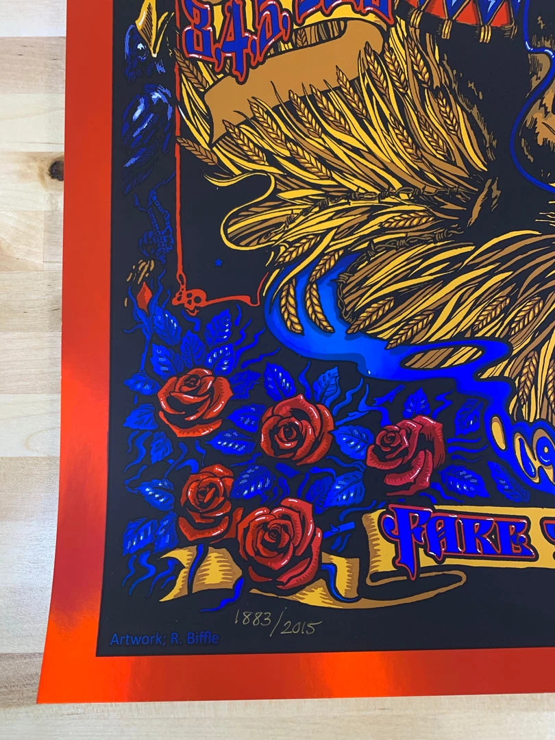 Fare Thee Well - 2015 Richard Biffle Poster Grateful Dead Chicago Soldier Field 8 Fare Thee Well - 2015 Richard Biffle Poster Grateful Dead Chicago Soldier Field