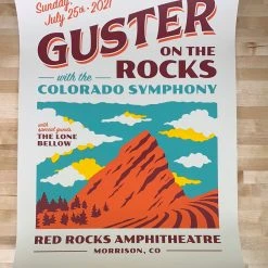 Michael Penda Guster - 2021 Michael Penta Poster Red Rocks Morrison, CO
