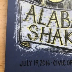 Alabama Shakes - 2016 Dan Grzeca Poster Chicago Civic Opera House