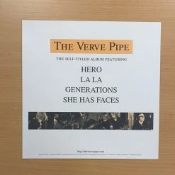 Sold Out Posters The Verve Pipe - 1999 Original Vinyl Poster Insert 12x12 Record Art
