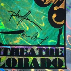 Colorado Greensky Bluegrass - 2019 Chuck Sperry Poster Red Rocks Morrison, CO AUTOGRAPHED FOIL