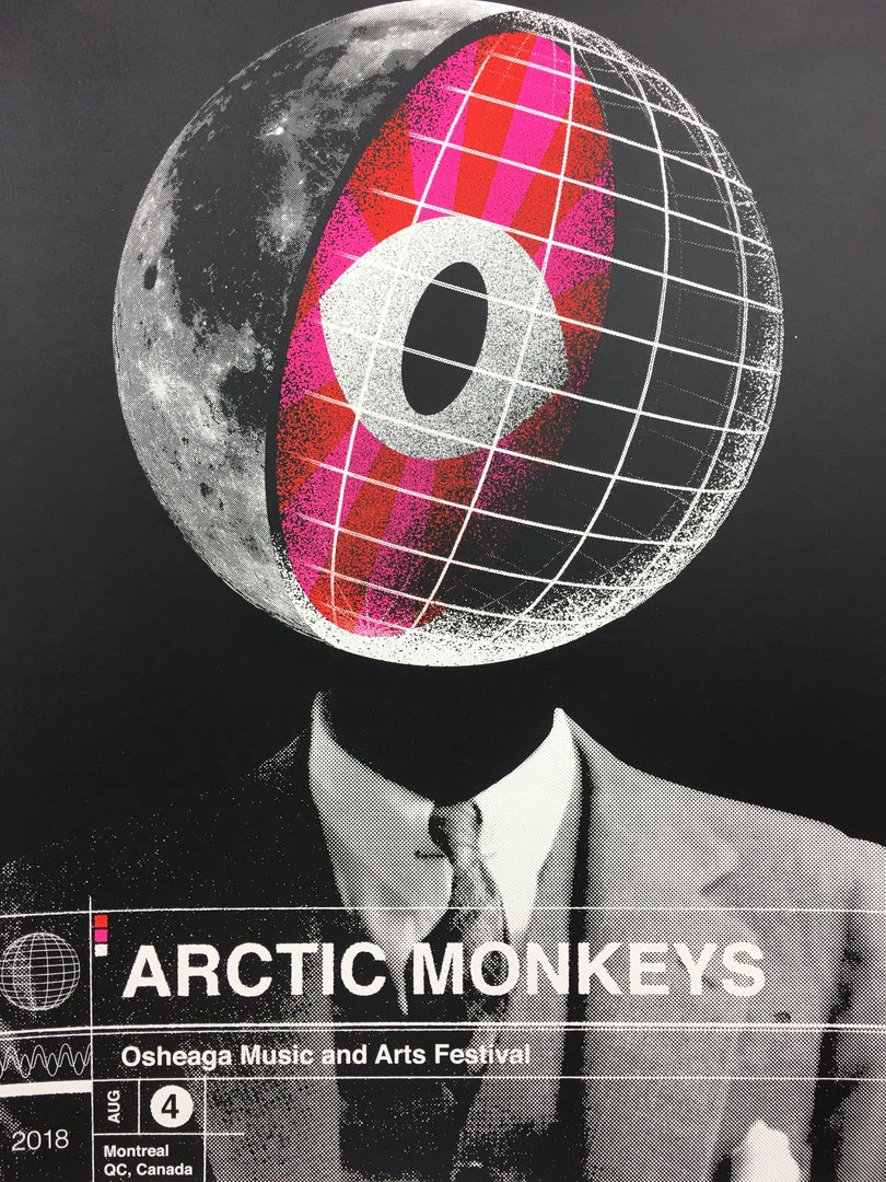 Arctic Monkeys - 2018 Delicious Design League Poster Montreal QC, Canada Osheaga 3 Arctic Monkeys - 2018 Delicious Design League Poster Montreal QC, Canada Osheaga