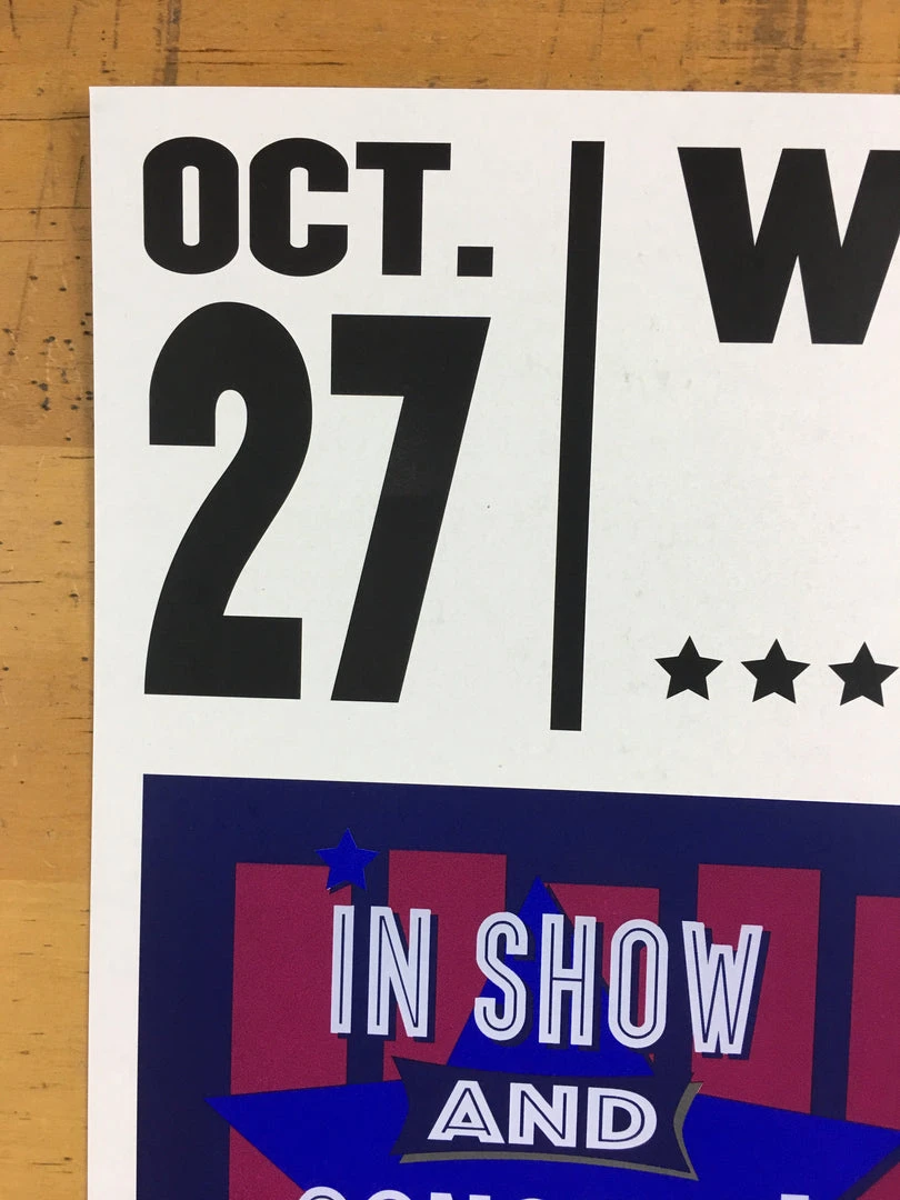 Bob Dylan - 2017 Geoff Gans Poster Chicago Wintrust Arena RED Chicago, IL 6 Bob Dylan - 2017 Geoff Gans Poster Chicago Wintrust Arena RED Chicago, IL