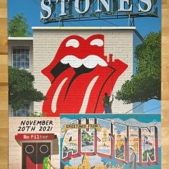 Sold Out Posters Rolling Stones - 2021 Poster No Filter Tour Austin, TX Gig Posters