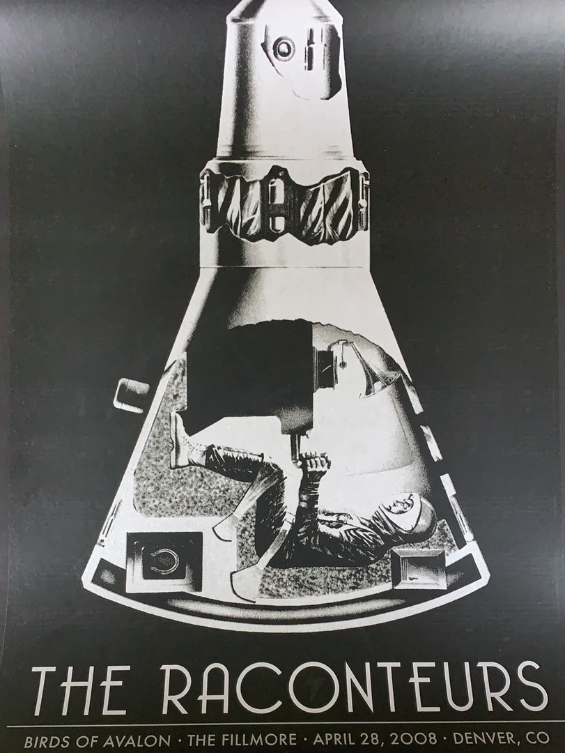 The Raconteurs - 2008 Rob Jones Poster Denver, CO The Fillmore Colorado 3 The Raconteurs - 2008 Rob Jones Poster Denver, CO The Fillmore Colorado