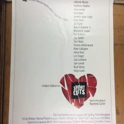 Sold Out Posters Movie/TV Posters Short Cuts - 1993 Cinema Poster, Movie Print, Original