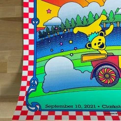 Dead & Company - 2021 Nate Gonzalez Poster Clarkston, MI DTE Energy Gig Posters