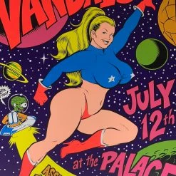 The Vandals - 1996 Chris Coop Poster Hollywood, CA The Palace Gig Posters