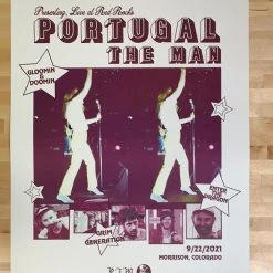 Sold Out Posters Colorado Portugal The Man - 2021 Poster Red Rocks Morrison, CO