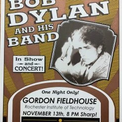 Bob Dylan - 2004 Geoff Gans Poster Rochester, NY Gordon Field House